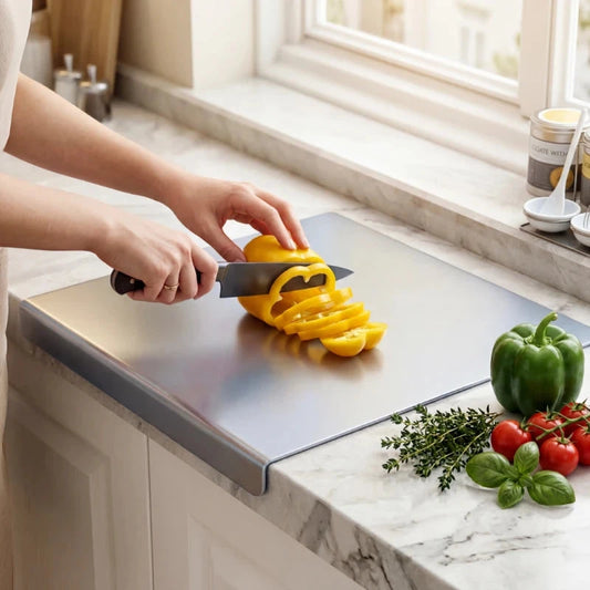 Brushed Stainless Steel Cutting Board