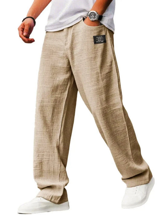Breathable Straight-Leg Trousers