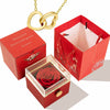 Preserved Eternal Rose Necklace Gift Set